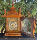 Antique C 1885 Junghans Bracket Mantle Clock - Double Chime - All Original