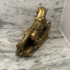 8    China Pure Bronze Fengshui Folk Zodiac Tiger Animal Yuanbao Money Statue