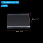 Acrylic Stamp Blocks  2 Pack Clear Stamping Block Mounting Blocks Set Square