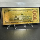 24k Gold Plated Foil  100 Dollar Bill Collectible Novelty Collection Note Gift