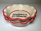 Maker s Mark Bourbon Whiskey Advertising Louisville Stoneware Bowls 5 3 4    Set 2