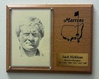 Masters Champions Jumbo Postcard Plaque Jack Nicklaus Arnold Palmer Playe Snead