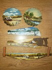 Set Of 5 Miniature Hand Painted Vintage Saw Blades Country Landscape