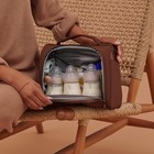 Insulated Bottle Bag  Breastmilk Cooler Fits 3 Baby Bottles  Storage Tote For   