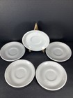Set Of 5 buffalo China   6    Restaurant Ware Completely White Saucers  q-10