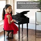 Kids Classic Wooden 30-key Mini Grand Piano Musical Instrument Toy W piano Lid 