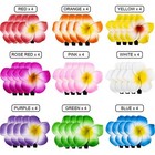 36x Plumeria Flower Hair Clips Hawaiian Foam Flower Frangipani Artificial Clips