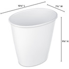 Sterilite 1 5 Gallon Oval Vanity Trash Can Bathroom Wastebasket  White Trash Can