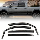 In-channel Side Rain Guards Compatible With 2019-2024 Crew Dodge Ram 2500 3500