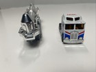 Vintage 1981 Matchbox Nasa Chrome Rocket Transport Cab And Trailer Set