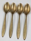 Vintage Dirigold Dirilyte Goldware Regal 4-demitasse Spoons Flatware