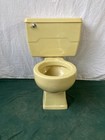 Vintage Harvest Gold Yellow Ceramic Toilet Round Bowl Old Kohler Bathroom 06-26e