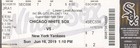 Ticket Stubs  Chicago White Sox Vs New York Yankees - June 16  2019