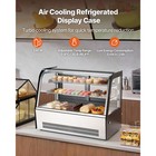 Uimoso Refrigerated Display Case For Bakery Items  5 Cu Ft 145l  Two Shelves