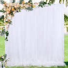 White Backdrop Curtain 5x7 Feet For Wedding Photography Birthday Party Decor