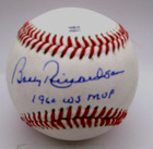 Bobby Richardson Autographed Rolb1 Baseball  1960 Ws Mvp  With Coa Free Ship 