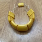 Bakelite Butterscotch Tile Art Deco Vintage Jewelry Piece Broken