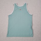 Tracksmith Van Cortlandt Singlet Men Small Teal White Racing Top Running