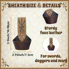 Medieval Belt With Sword Sheath  Leather Viking Belt And Frog Sword Scabbard Set
