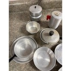 Vintage Aluminum Toy Cookware Set Pots Pans Percolator Mid Century Play Kitchen