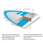 Ocean Waves Beach Boards Fiberglass Surfboard Durable And Flexible Kids   Adults