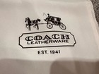 Coach Purse Handbag Dust Bag Cover Drawstring White Satin - Never Used