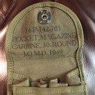 Vtg 1949 Original Usaaf Us Army  1st W  Patch Pocket Magazine Holder Carbine 30