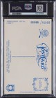 Joe Dimaggio Signed Auto Autograph 1980 Perez Steele Hof Postcard Psa dna 10