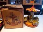 Very Nice Tin Litho Lever Wind Up  1940 s J  Chein   265 Aero Swing In Box