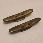  2  Vintage Bronze Boat Cleats -  2 5  Length