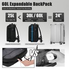 Vacpack Backpack With Vacuum 60l One-touch Air Extraction  Tsa Approved Anti-   