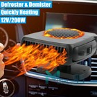 1 2pcs 200w Portable Heater Heating Cooling Fan Defroster Demister For Car Truck