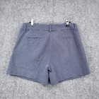 The Limited Womens Shorts Size 8 Blue White Stretch Flat Front Polka Dots Chino