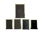 Vtg Mcm Brass Picture Frames Lot Of 5 Small Art Decor Gallery Wall
