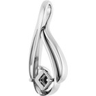 Pendant Setting Square 5mm Semi Mount Women Pendant 925 Sterling Silver Jewelry