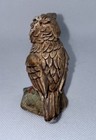Vintage Perched Great Horned Owl Figurine
