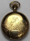 Buren Imperial 6s 7j Pocket Watch W  Fancy Gold Filled Hunter Case - Runs