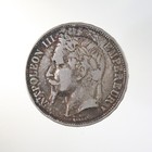 Raw 1868 France 5 Francs Silver French Coin