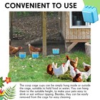 50 Pcs Cage Cups Chicken Feeder Cups 16 Oz Hanging Bird Food Water Bowl Bunny Ca