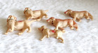 Antique Different Breed Dogs Celluloid Toy Japan Kids Room Decor Old 5pcs Toy833
