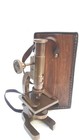 Brass Microscope Vintage Student Microscope 7  Rare Monocular Type W leather Box