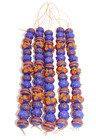 5 Strands Glass Beads  Blue Fancy Beads For Jewelry Making And Crafts  Handmade
