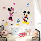 Wall Stickers Mickey Minnie Kids Nursery Room Mouse Vinyl Home Decor Baby Decals