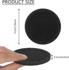 4 Pack Black Rubber  Car Cup Holder  Universal Non-slip  Beverage Coasters