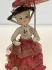 Vintage Original Arnart Lady With Umbrella   Poodles On Chains Japan