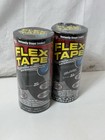 2 Rolls Flex Tape Strong Rubberized Waterproof 8 x 5 Ft Black Brand New Big Roll