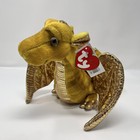 Plush Tempest The Gold Dragon Borders Exclusive W tags Ty Classic Beanbag