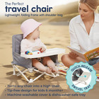 Omniboost Booster Seat With Tray  Travel High Chair  Baby Chair  Grey