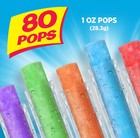 80 Count Assorted Freeze Pops Ice Cream Bars Lemon Lime Strawberry Grape Punch