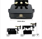 Punk Adjustable Piano Pedal Extender Bench For Kids  Design With 3 Pedal Black